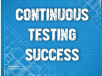 Image of Continuous Testing Success in Blue Background